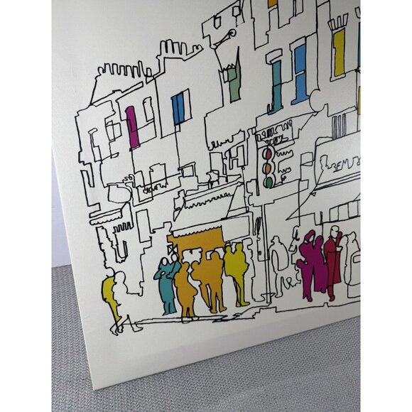 TOM FRAZIER IKEA LYSING Canvas "Street Scene" Graffiti Contemporary Art - Picture 2 of 8